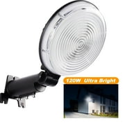 SUNBEAK LED Barn Light,120W Dusk to Dawn Area Lights with Photocell,Adjustable Angle,6500K 10 000LM,IP66 Waterproof Outdoor Security Lighting for Street,Yard